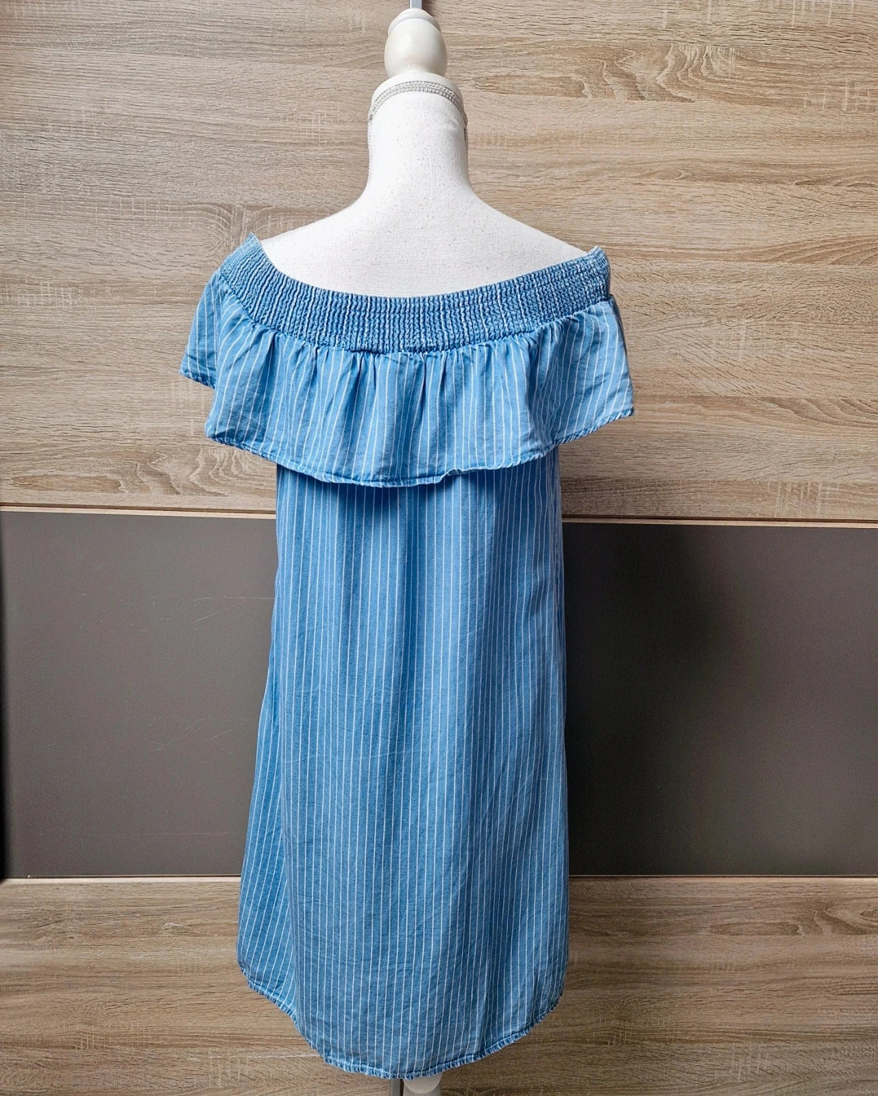 Vestido de listras Kiabi Tamanho 38 – photo 3